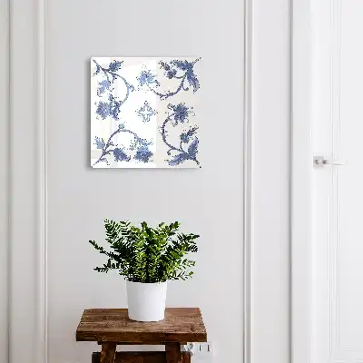 Wall mounted key box Graceful floral patterns