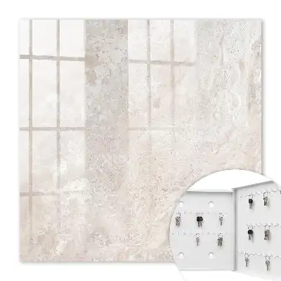Key box for home Beige abstractions in shades of beige
