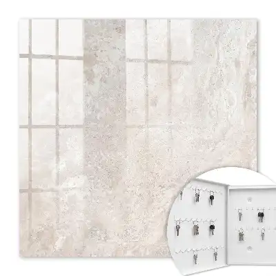 Key box for home Beige abstractions in shades of beige