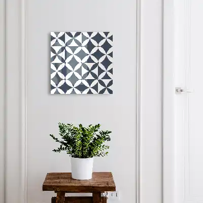Decorative key box Geometric elegance in a contrasting arrangement