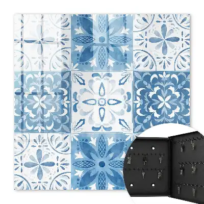 Wall mounted key box Geometric tile patterns