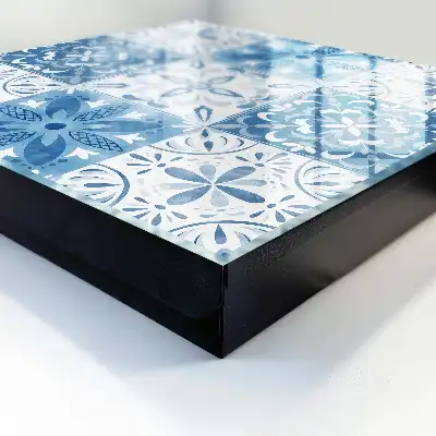 Wall mounted key box Geometric tile patterns