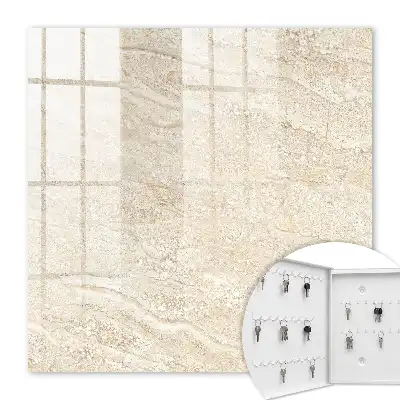 Decorative key box Beige waves with warm texture