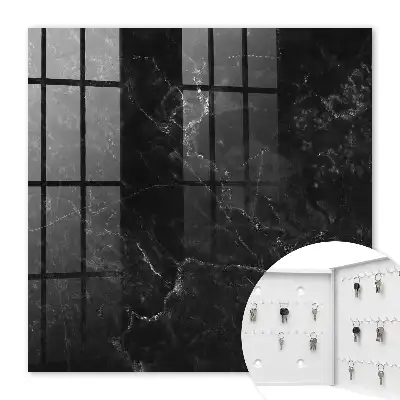 Key cabinet Marble abstraction contrasting textures