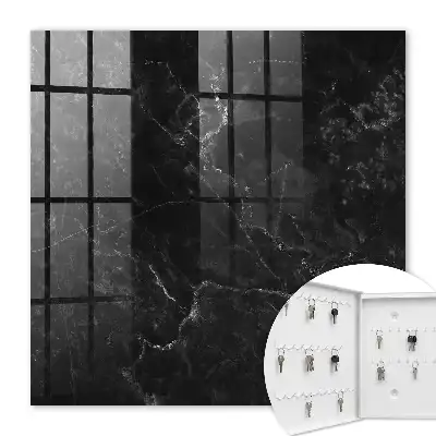 Key cabinet Marble abstraction contrasting textures
