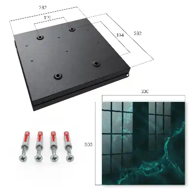 Wall mounted key box Green depths full of mystery