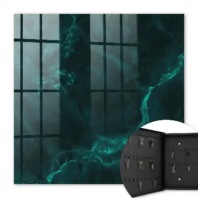 Wall mounted key box Green depths full of mystery