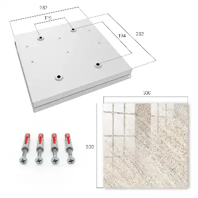 Key box for home Light marble with natural patterns