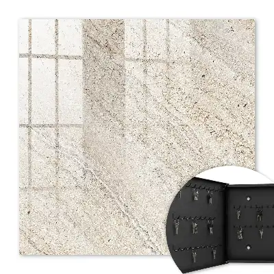 Key box for home Light marble with natural patterns