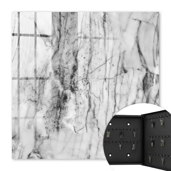 Decorative key box Marble elegance of contrast