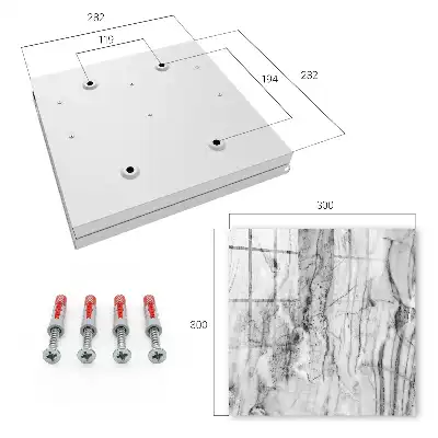 Decorative key box Marble elegance of contrast