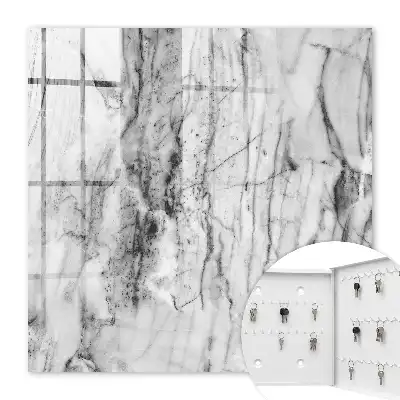 Decorative key box Marble elegance of contrast