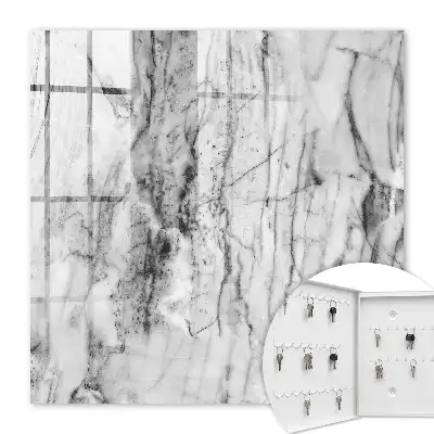 Decorative key box Marble elegance of contrast