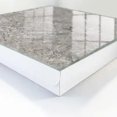 Wall mounted key cabinet Marble background with a gray and beige pattern