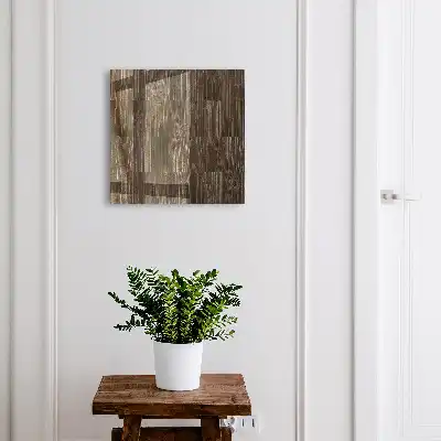 Key cabinet Brown wood with distinct grain