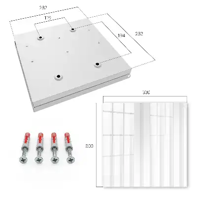 Wall mounted key box Vertical stripes in minimalist style