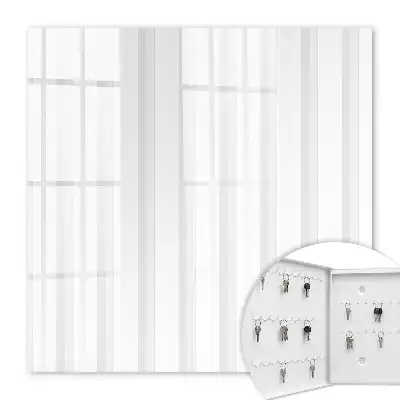 Wall mounted key box Vertical stripes in minimalist style