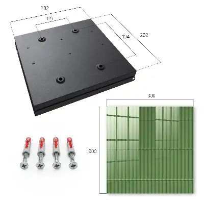 Decorative key box Green bamboo