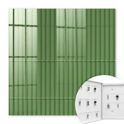 Decorative key box Green bamboo