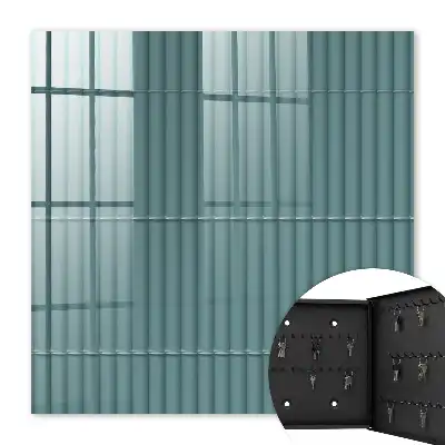 Wall mounted key cabinet Turquoise texture modern style