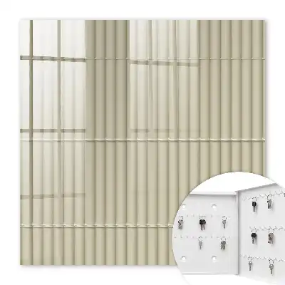 Key cabinet Beige stripes of stripes