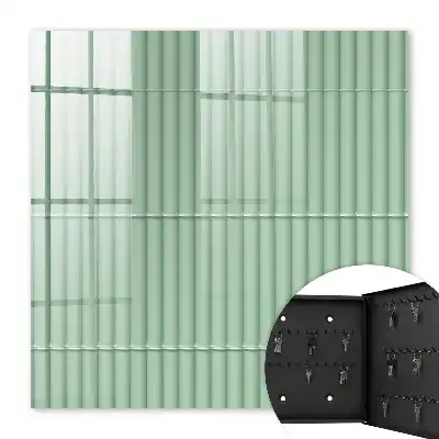 Key box for home Green stripes harmony