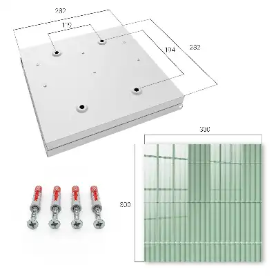 Key box for home Green stripes harmony