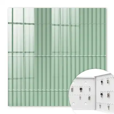 Key box for home Green stripes harmony