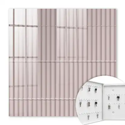 Decorative key box Minimalist texture in shades of beige