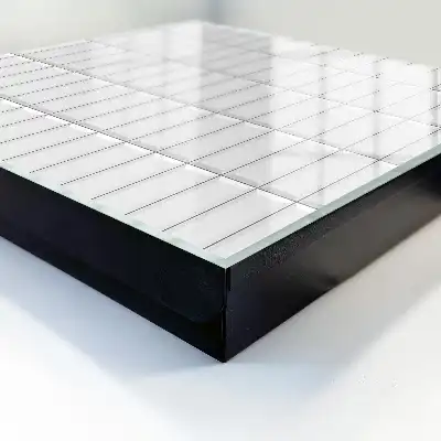 Wall mounted key cabinet Subtle panel geometry