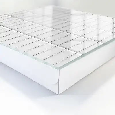 Wall mounted key cabinet Subtle panel geometry