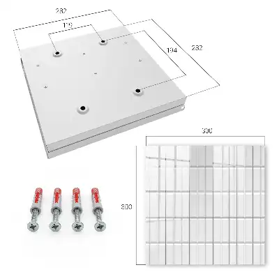 Wall mounted key cabinet Subtle panel geometry