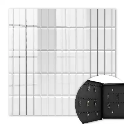 Wall mounted key cabinet Subtle panel geometry