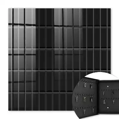 Key cabinet Black rectangles composition