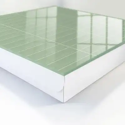 Key box for home Green checkered minimalist style
