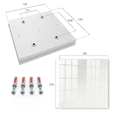 Decorative key box Light tiles in shades