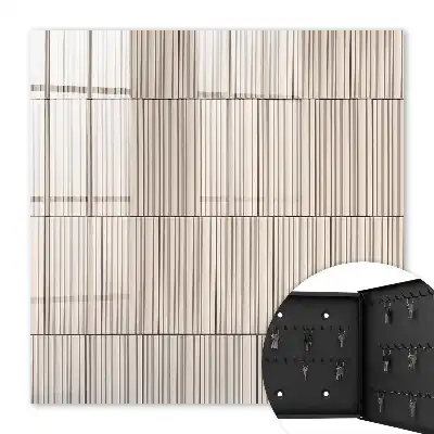 Decorative key box Minimalism of lines subdued in beige