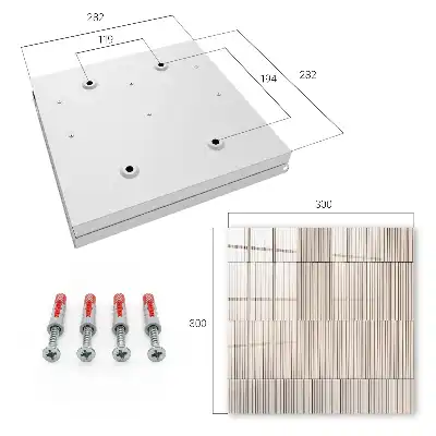 Decorative key box Minimalism of lines subdued in beige