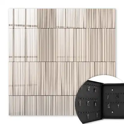 Decorative key box Minimalism of lines subdued in beige