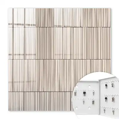 Decorative key box Minimalism of lines subdued in beige