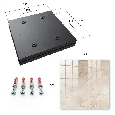 Wall mounted key cabinet Beige marble natural structures