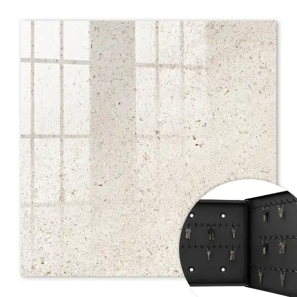 Wall mounted key box Beige elegance with a natural character