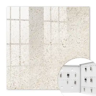 Wall mounted key box Beige elegance with a natural character