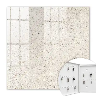 Wall mounted key box Beige elegance with a natural character