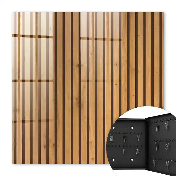 Decorative key box Wooden wall with a natural pattern