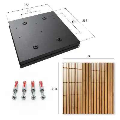 Decorative key box Wooden wall with a natural pattern