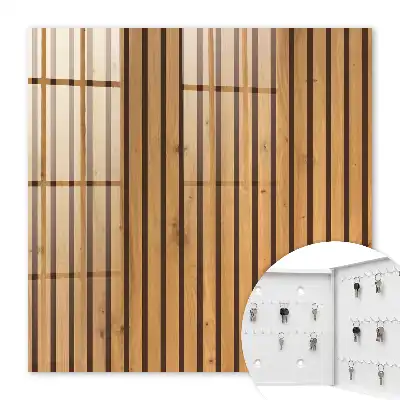 Decorative key box Wooden wall with a natural pattern
