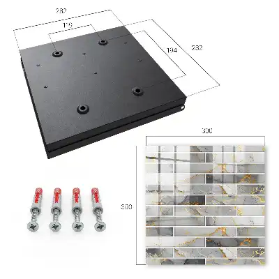 Wall mounted key cabinet Modern elegance in shades of gray