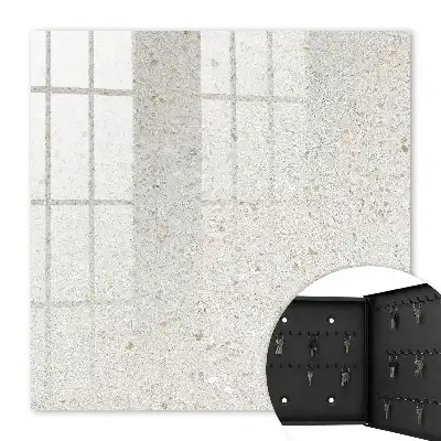 Key cabinet Beige stone subtle minimalist