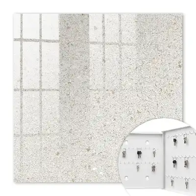 Key cabinet Beige stone subtle minimalist